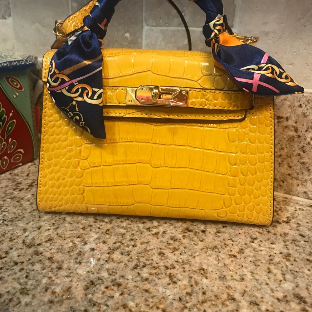 Yellow small crossbody Bag